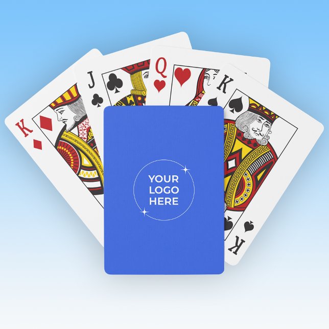 Business Logo Branding Royal Blue Casinokort (Skapare uppladdad)