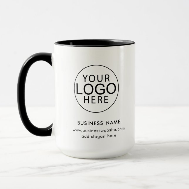 Business Logo Corporate Promotional Swag Mugg (Vänster)
