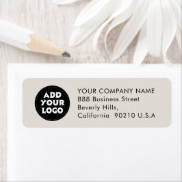 Business logo Custom Corporate Return address Returadress Etikett
