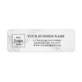 Business Logo Custom Return Address Label Returadress Etikett