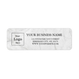 Business Logo Custom Return Address Label Returadress Etikett