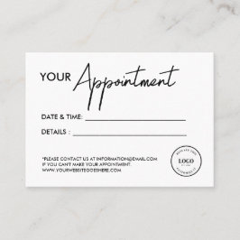 Business logo Custom Simple modern  Tidsbeställning Kort