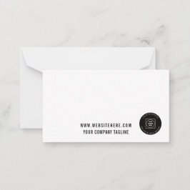 Business Logo Employee Offices Note Card Anteckningskort