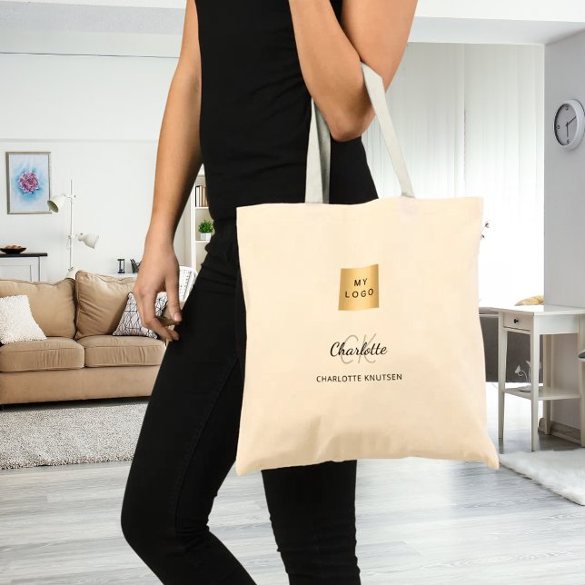 Business logo name monogram tygkasse (Skapare uppladdad)