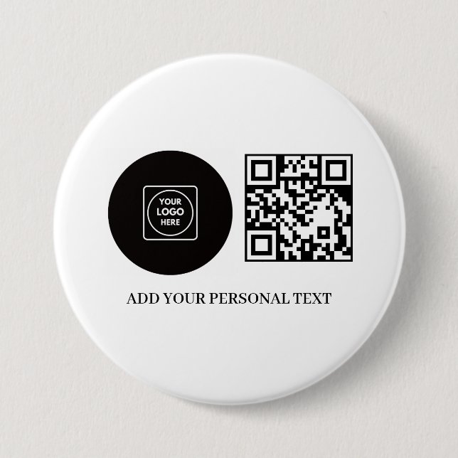 Business Logo Promotional QR Code Text Button Knapp (Framsida)