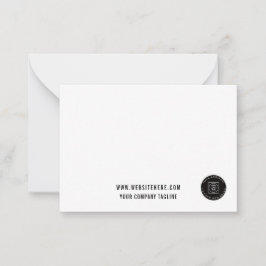 Business Logo Website Employee Note Card Anteckningskort