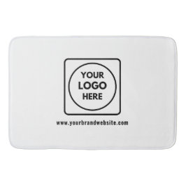 Business Logo & Website Name Branding Bath Mat Badrumsmatta