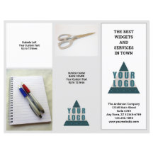 Business Logotyp 5 Photo Promo Tri Fold Brochure