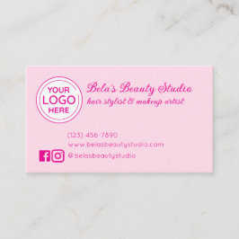 Business Logotyp All Rosa Loyalty Card Visitkort