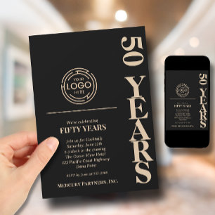 Business Logotyp Anniury Black Inbjudningar