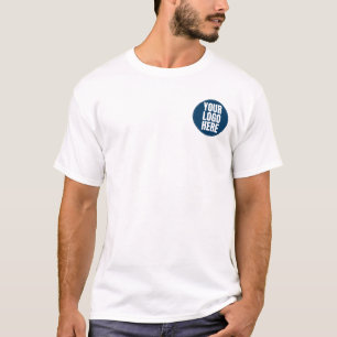 Business Logotyp Anpassningsbar Company Photo T Shirt