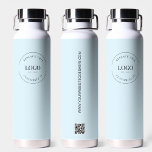 Business logotyp Anpassningsbar QR-kodwebbplats bl<br><div class="desc">Gör ett fet påstående för ditt företag med den blå Vattenflaskan för Business Logotyp Anpassningsbar QR-kodwebbplatsen för blå . Den här vattenflaskan för professionell visar inte bara din logotyp utan erbjuder också ett unikt och effektivt sätt att öka webbens trafik och kundens förlovning. Med anpassningsbarna QR-kodgenerator på flaska kan du...</div>