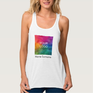 Business Logotyp Anpassningsbar Women's Racerback  Linne Med Racerback