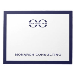 Business Logotyp Anteckningsblock Navy Blue