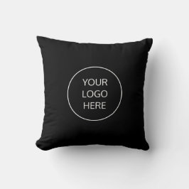 Business Logotyp Black Dekorativ kudde