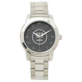Business Logotyp Black Professionell Company Watch Armbandsur