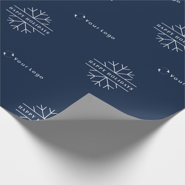Business Logotyp Blue-jul Snowflake LP Presentpapper (Hörn)