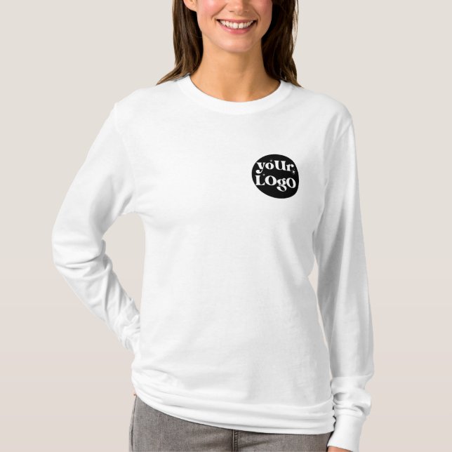 Business Logotyp Branded Front and Back T Shirt (Framsida)