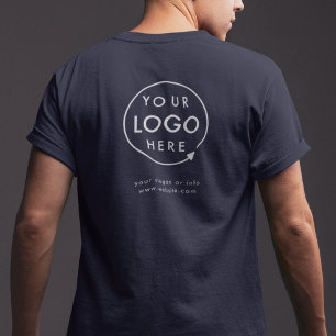 Business Logotyp Company Back Branded Employee T Shirt