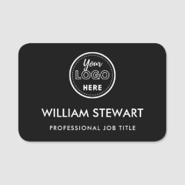 Business Logotyp Company Black Employee Namn Namnbricka