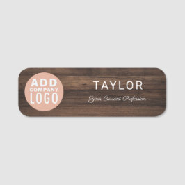 Business Logotyp Company Employee Rustic Anpassnin Namnbricka