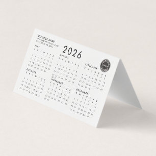 Business Logotyp Company Employees 2026 Calendar Kort