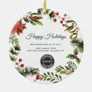 Business Logotyp Company Employees Clients jul Julgransprydnad Keramik
