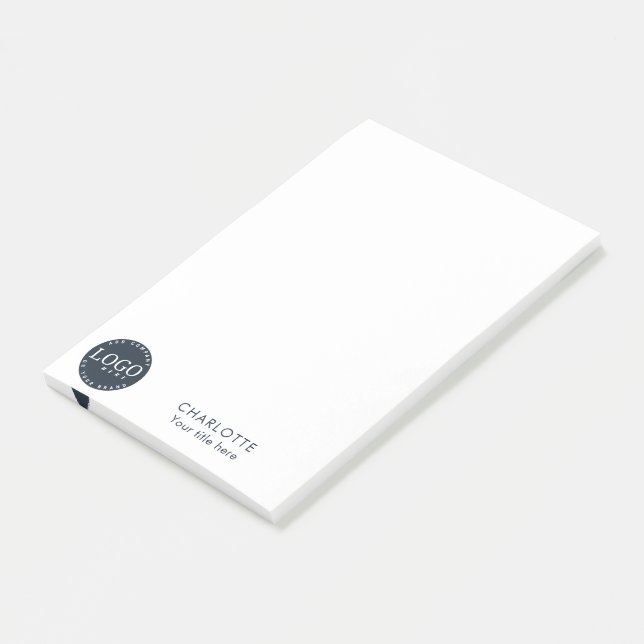 Business Logotyp Company Office Promo Post-it Block (Vinklad)