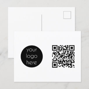 Business Logotyp Company Promoting QR-kod Helg Vykort