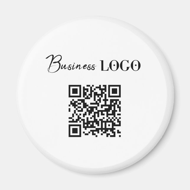 Business Logotyp Company Promoting QR-kod Magnet (Framsidan)