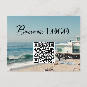 Business Logotyp Company Promoting QR-kodfoto Helg Vykort