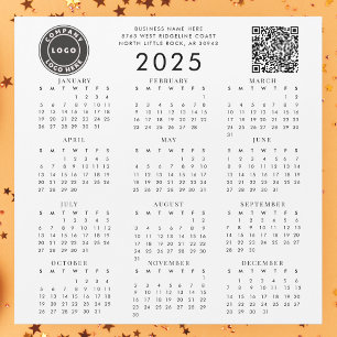 Business Logotyp Company QR Code 2025 Calendar