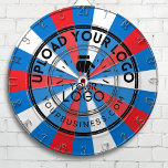 Business Logotyp Company Red White och Blue Darttavla<br><div class="desc">Höj ditt spelrum eller ditt kontor med vår anpassningsbar ritbord med din cirkelformade logotyp. Vår kartong i regelstorlek är perfekt för företag, småföretag och företag som tittar för ett unikt och minnesvärt tillskott till sitt utrymme. Med vår anpassade-design kan du införliva din cirkulära logotyp i styrelsens mönster och skapa en...</div>