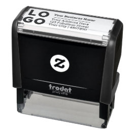 Business Logotyp Company Returadress Självfärgande Stämpel