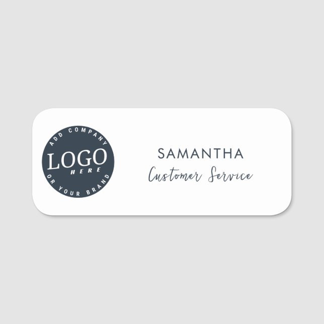 Business Logotyp Corporate Employees Anpassningsba Namnbricka (Framsida)