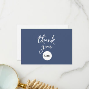 Business Logotyp Denim Blue - tackkort Tack Kort