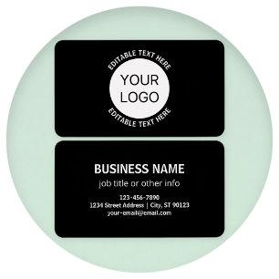 Business Logotyp eller någon bild och redigerbar t Visitkort