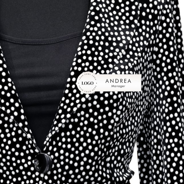 Business Logotyp för Anpassningsbar av metallisk C Namnbricka (Skapare uppladdad)