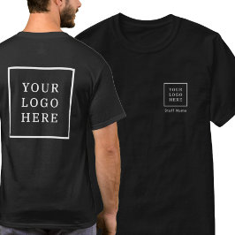 Business Logotyp (front and back) Personal Namn Co T Shirt