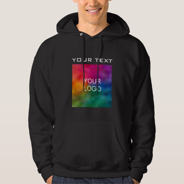 Business Logotyp Front Design Employee Manar Basic Hoodie (Framsida)