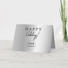 Business Logotyp Glad helg Faux Silver