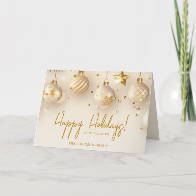 Business Logotyp Glad helg Guld (Framsida)