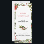 Business Logotyp God jul Berries Hälsning Kort<br><div class="desc">Med det här anpassningsbarna i elegant kombineras julkort med contemporaryns utformning med säsong charm. Med en elegant, modern typografi som förmedlar ditt helgdag-budskap med sofistikering är kortet försett med lush gienery botanicals som tillför en aning naturskönhet. Logotypen i ditt företag är sömlöst integrerad i designen och skapar en balans mellan...</div>