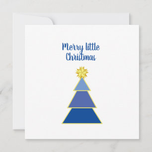 Business Logotyp God jul Blue - Enkelt fyrkant Kort