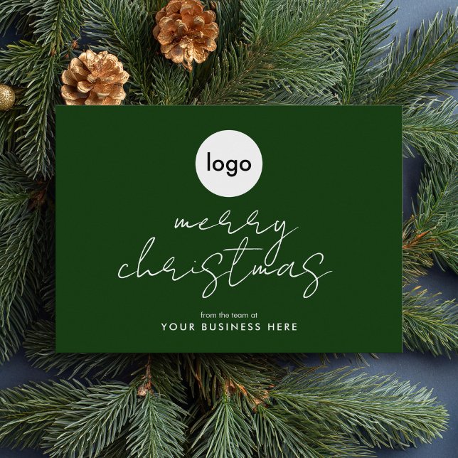 Business Logotyp God jul Helgdag Card Julkort (Skapare uppladdad)