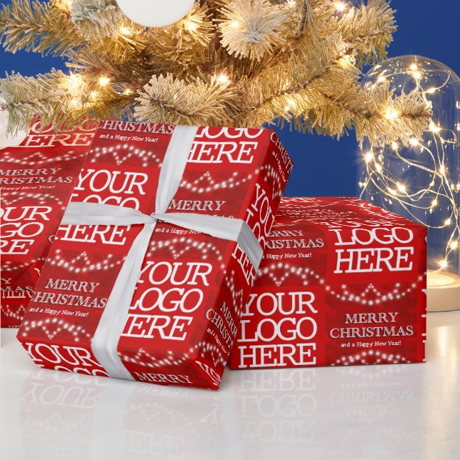 Business Logotyp God jul och Gott nytt år Presentpapper (Helgdagar)