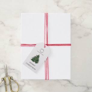 Business Logotyp God jul Träd Presentetikett