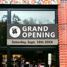 Business Logotyp Grand Open Banner-skylt utomhus