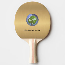 Business Logotyp Guld Pingisracket