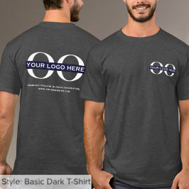 Business Logotyp Heather Grått T Shirt